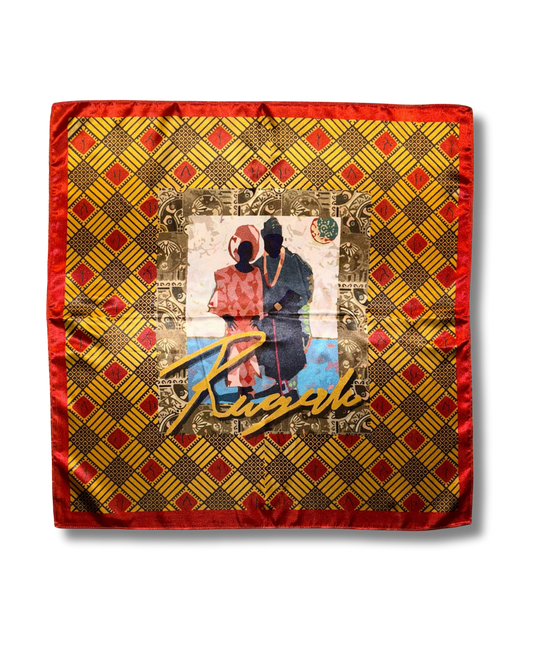 Rugali Scarf — Kanga 001 (Burgundy)