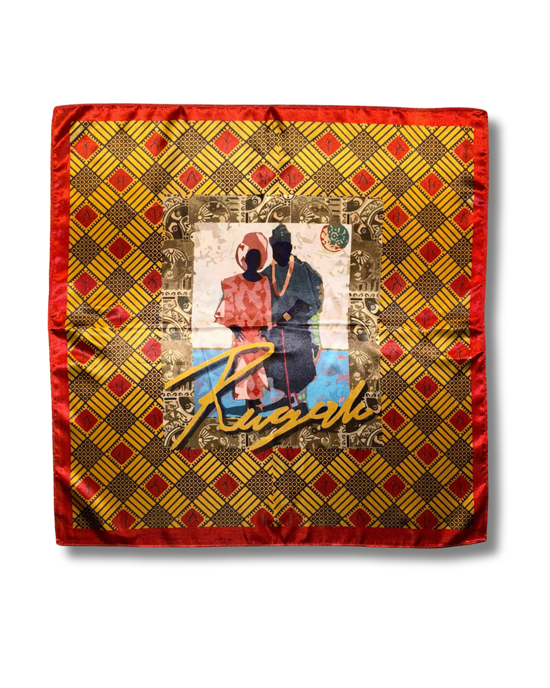 Rugali Scarf — Kanga 001 (Burgundy)