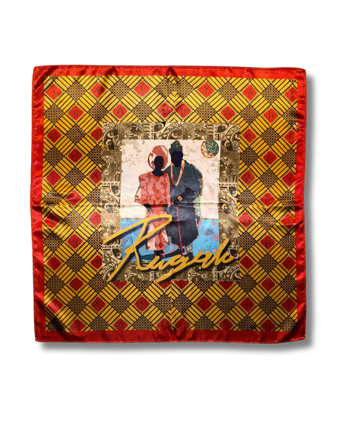 Rugali Scarf — Kanga 001 (Burgundy)