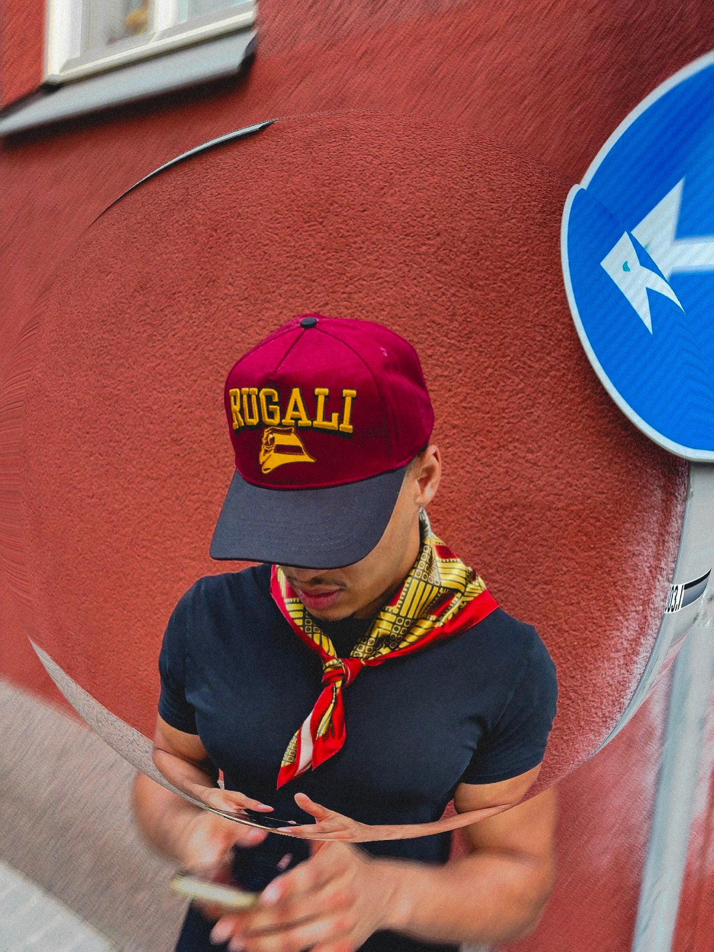 Rugali Snapback — Kanga 001 (Burgundy)
