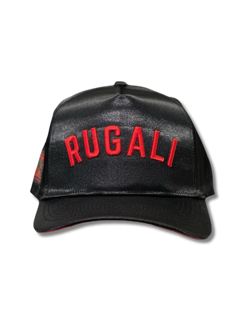 Rugali Snapback — Kanga 001 (Black/Satin)