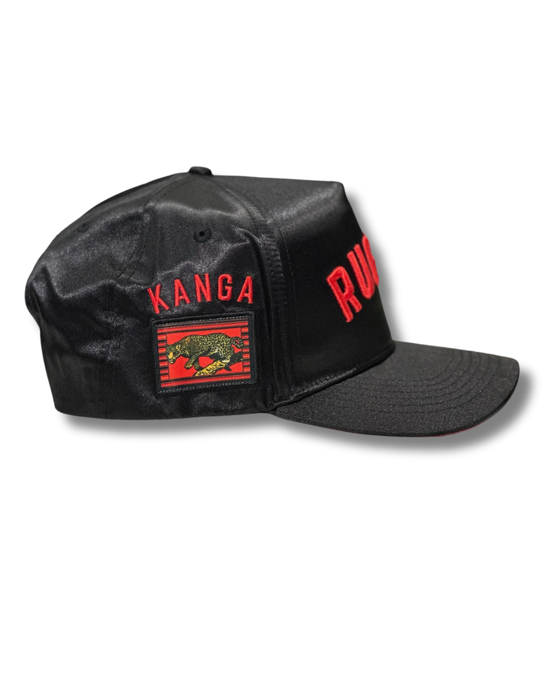 Rugali Snapback — Kanga 001 (Black/Satin)