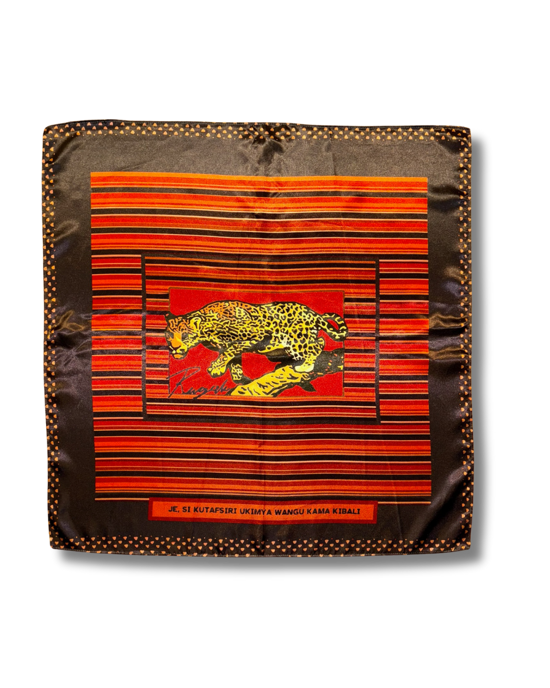 Rugali Scarf — Kanga 001 (Black)